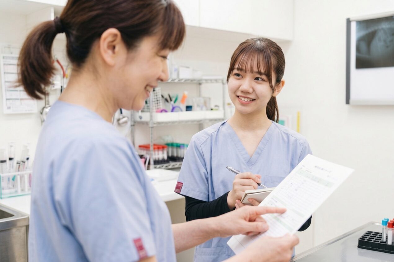 指導担当による教育の様子