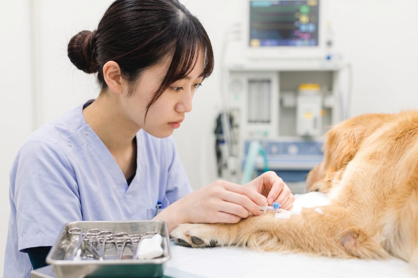 看護ケアの様子